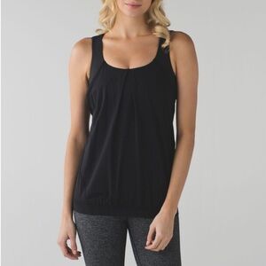 Lululemon Nouveau Limits Tank Top with Built in Sport Bra in Black Size 4